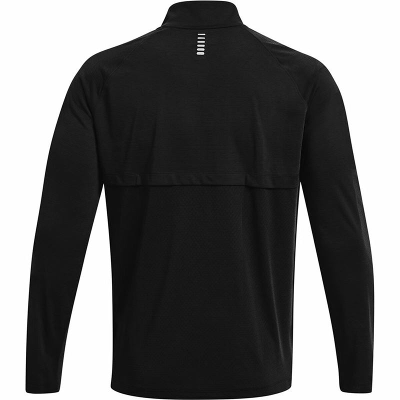 Camiseta de Manga Larga Hombre Under Armour STR Zip Negro