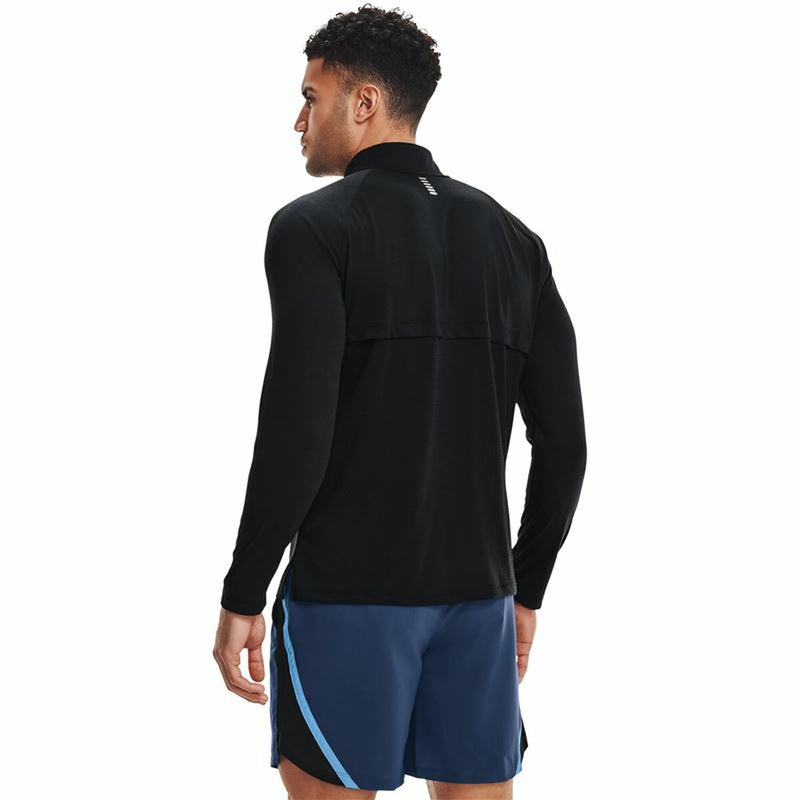 Camiseta de Manga Larga Hombre Under Armour STR Zip Negro