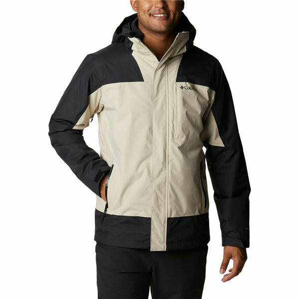 Chaqueta para Adultos Columbia Electric Peak Negro Beige 2 en 1 Con capucha