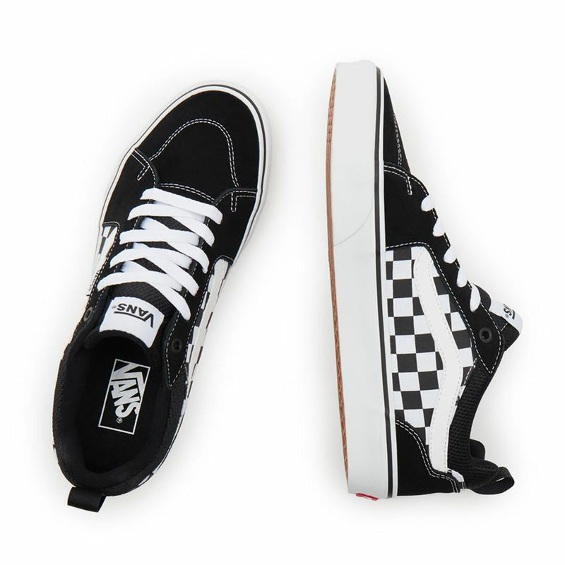 Chaussures décontractées pour hommes Vans Filmore Checkerboard Noir