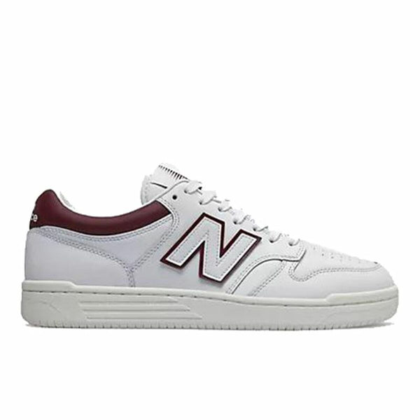 Zapatillas Deportivas Hombre New Balance 480 Blanco Rojo Oscuro