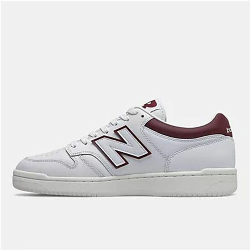 Zapatillas Deportivas Hombre New Balance 480 Blanco Rojo Oscuro