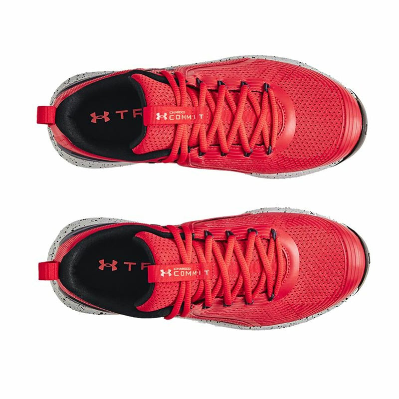 Chaussures de sport Under Armour Charged Commit rouges pour hommes