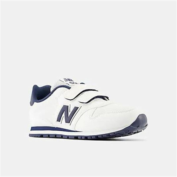 Chaussures décontractées New Balance 500 Hook Loop blanches pour garçon