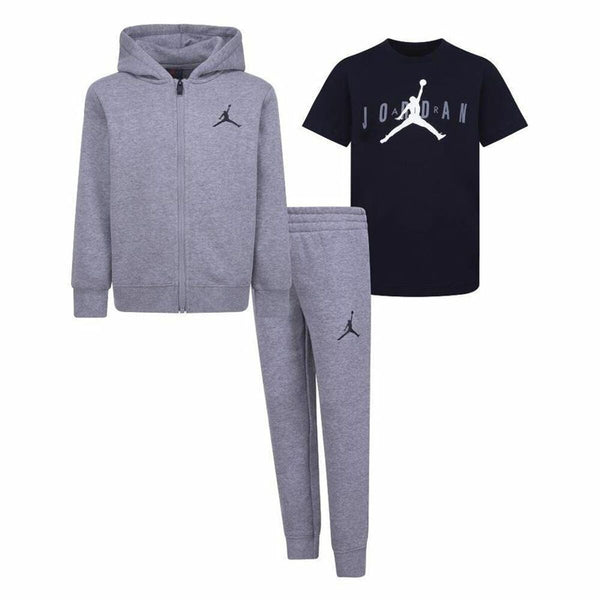 Conjunto Deportivo para Niños Jordan Essentials Box Negro Gris