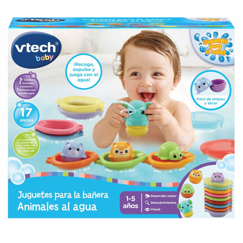 Juguetes Para el Baño Vtech Animales 17 Piezas