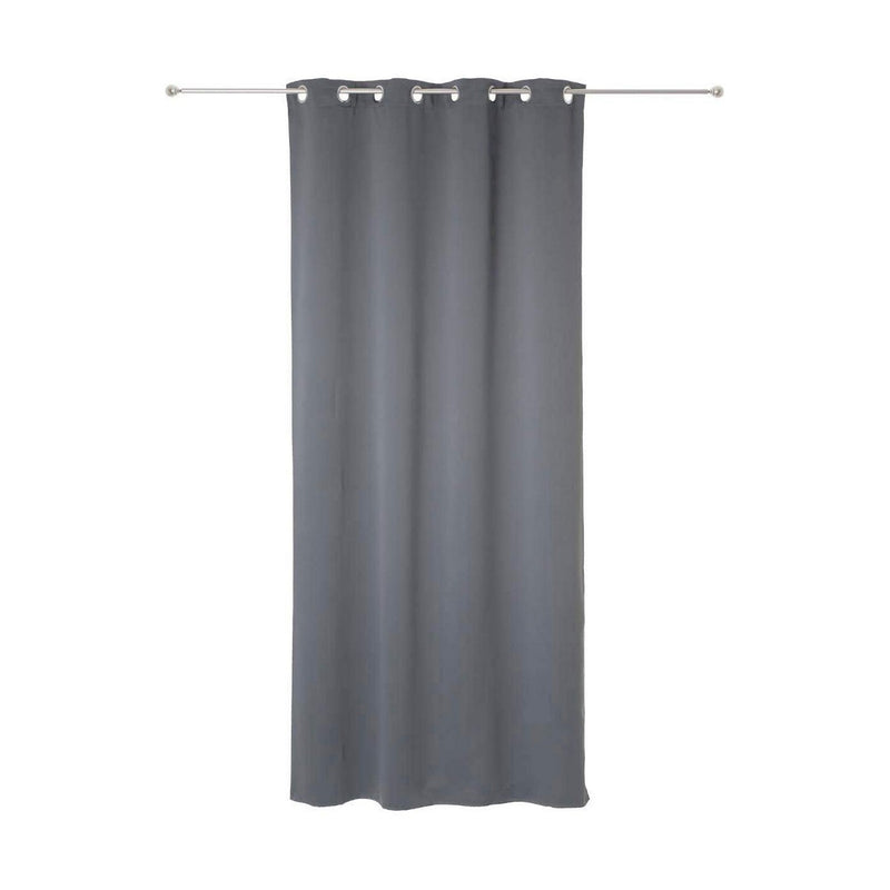 Cortinas Atmosphera Opaco Gris Poliéster 2 Unidades (135 x 240 cm)