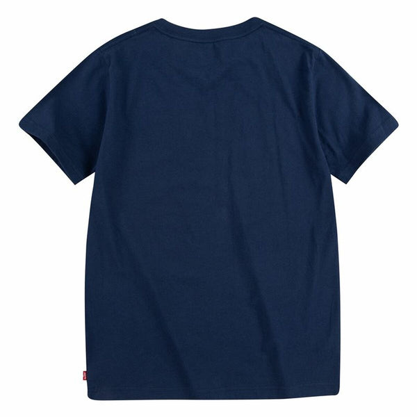 Camiseta de Manga Corta Infantil Levi's Batwing Azul oscuro Unisex