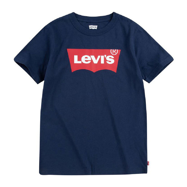 Camiseta de Manga Corta Infantil Levi's Batwing Azul oscuro Unisex