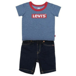 Conjunto Deportivo para Bebé Levi's STRETCH DENIM SHORT Azul