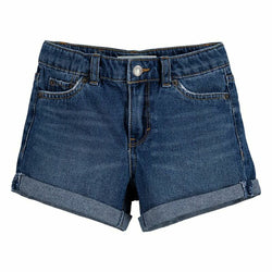 Pantalones Vaqueros Levi's Girlfriend Shorty Blue Niña Azul Acero