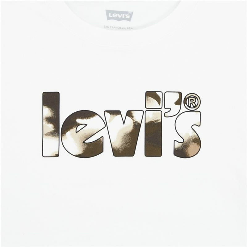 Levi's Camo Poster Logo T-shirt brillant 60732 Blanc