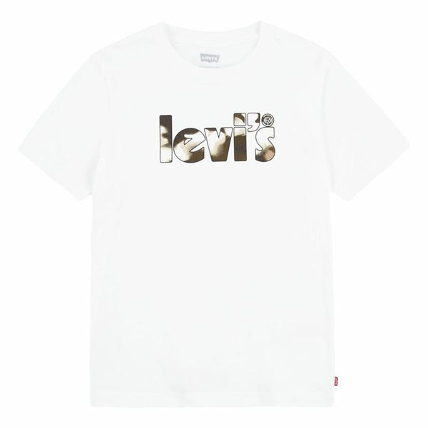 Camiseta Levi's Camo Poster Logo Bright 60732 Blanco