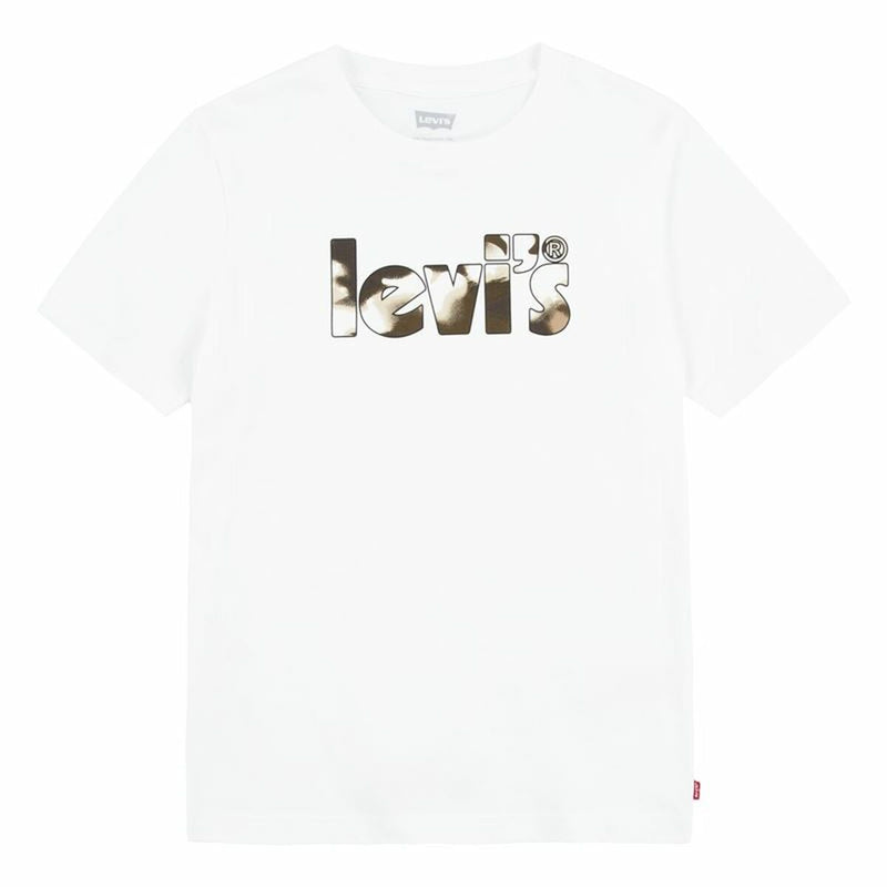 Levi's Camo Poster Logo T-shirt brillant 60732 Blanc