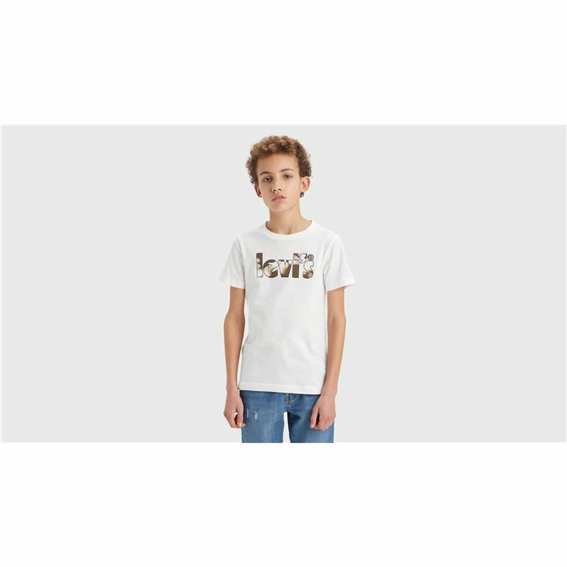 Levi's Camo Poster Logo T-shirt brillant 60732 Blanc