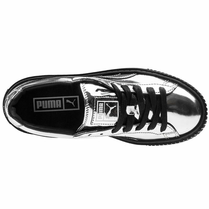 Zapatillas Deportivas Mujer Puma Basket Platform Metallic  Gris claro