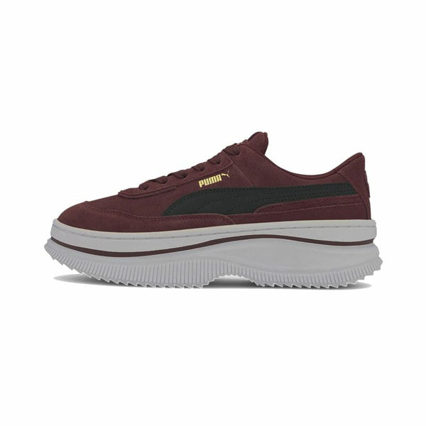 Baskets décontractées pour femmes Puma Sportswear Deva Suede Rouge foncé