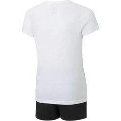 Conjunto Deportivo para Niños Puma Logo Tee Blanco