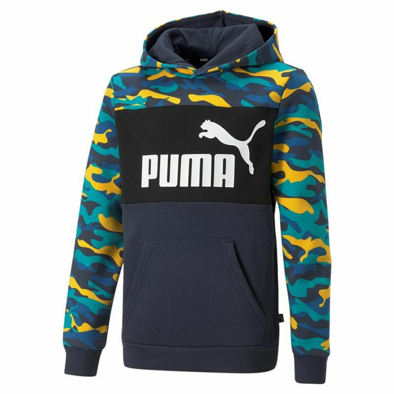 Sudadera con Capucha Niño Puma Essentials Multicolor Camuflaje