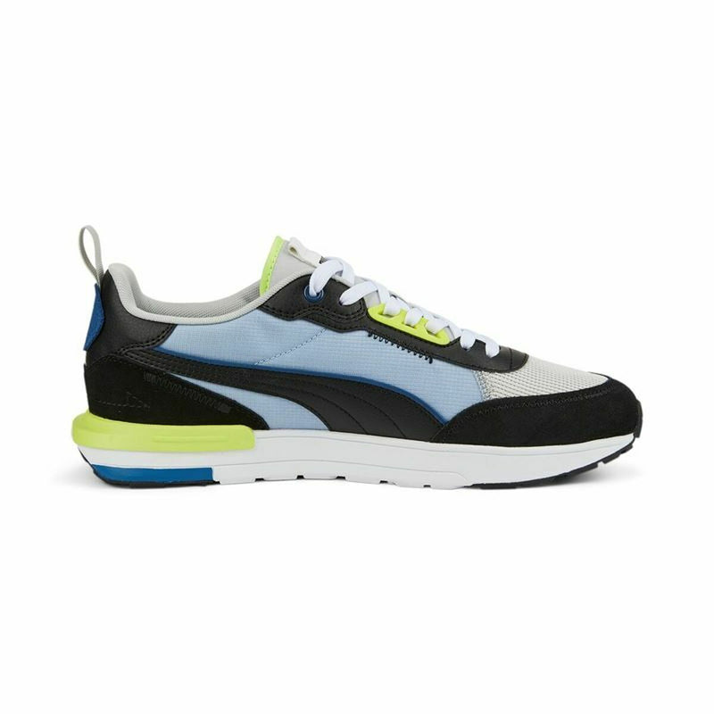 Zapatillas Casual Hombre Puma R22 Azul Amarillo