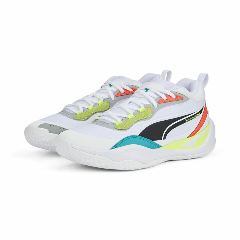 Zapatillas de Baloncesto para Adultos Puma Playmaker Pro Blanco