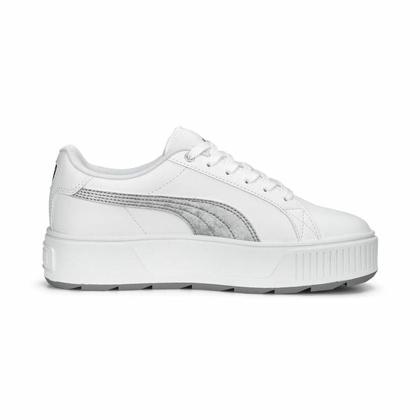 Puma Karmen Space Metalli Baskets décontractées blanches pour femmes