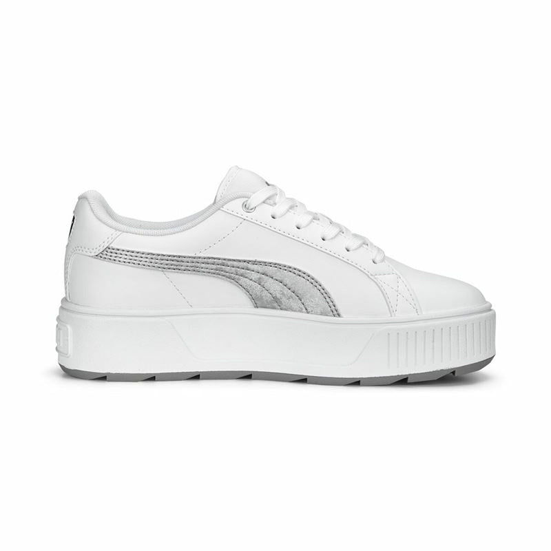 Puma Karmen Space Metalli Baskets décontractées blanches pour femmes