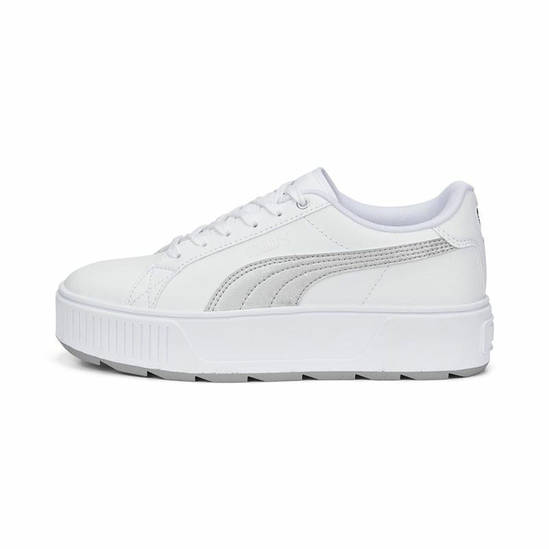 Puma Karmen Space Metalli Baskets décontractées blanches pour femmes