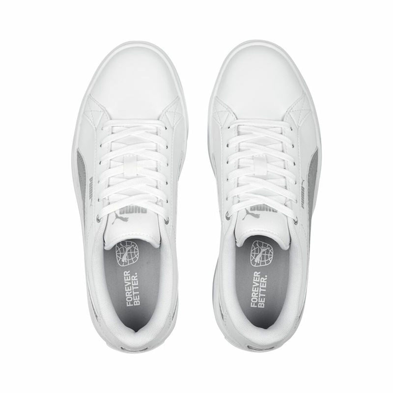 Puma Karmen Space Metalli Baskets décontractées blanches pour femmes