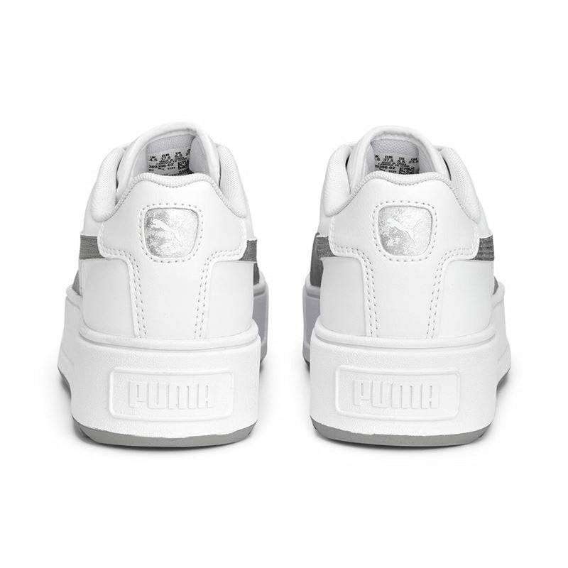 Puma Karmen Space Metalli Baskets décontractées blanches pour femmes