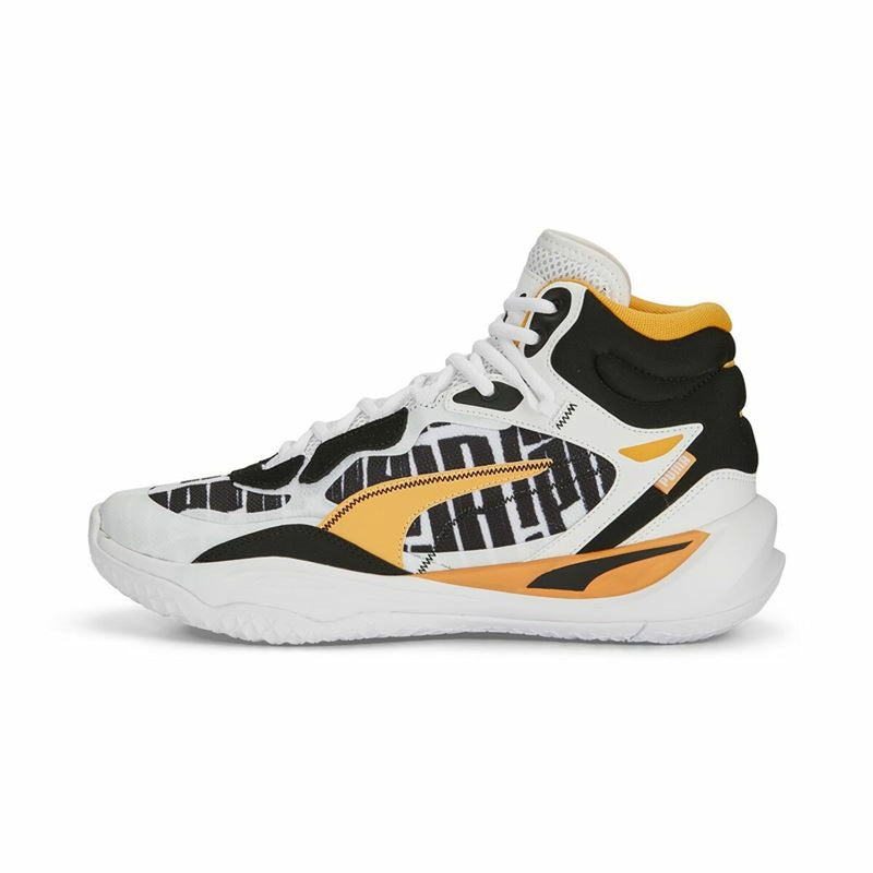 Zapatillas de Baloncesto para Adultos Puma Playmaker Pro Mid Blanco