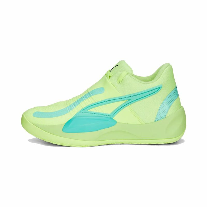 Zapatillas de Baloncesto para Adultos Puma Rise Verde limón