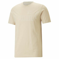 Camiseta de Manga Corta Puma Essentials Elevated Beige Unisex