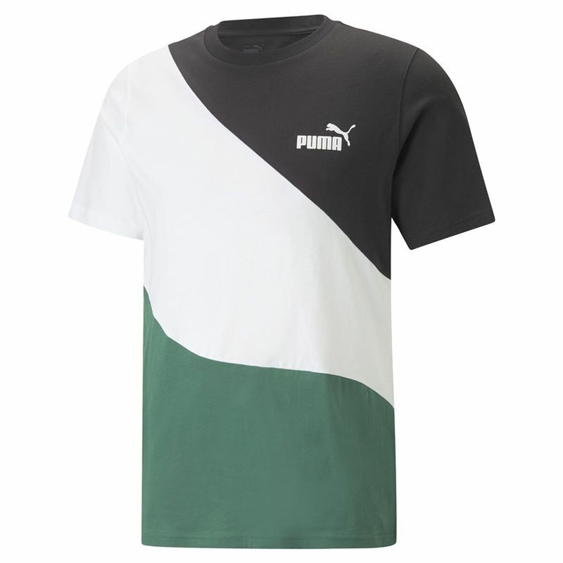 T-shirt Puma Power Cat vert pour homme