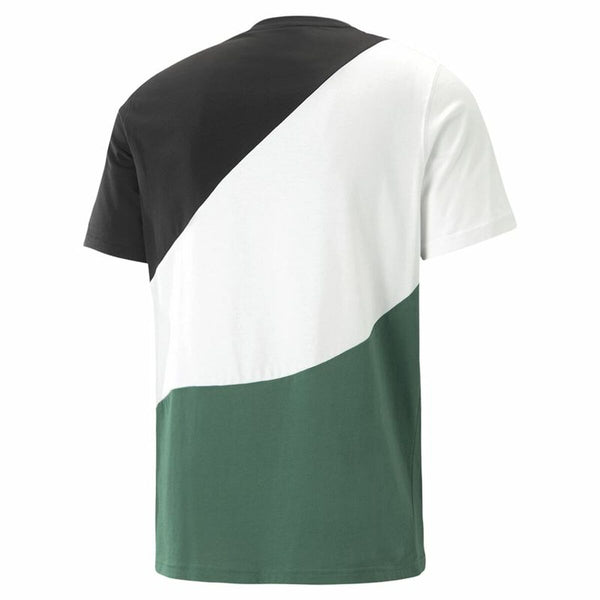 Camiseta Puma Power Cat Verde Hombre