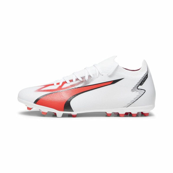 Botas de Fútbol para Adultos Puma Ultra Match MG Blanco