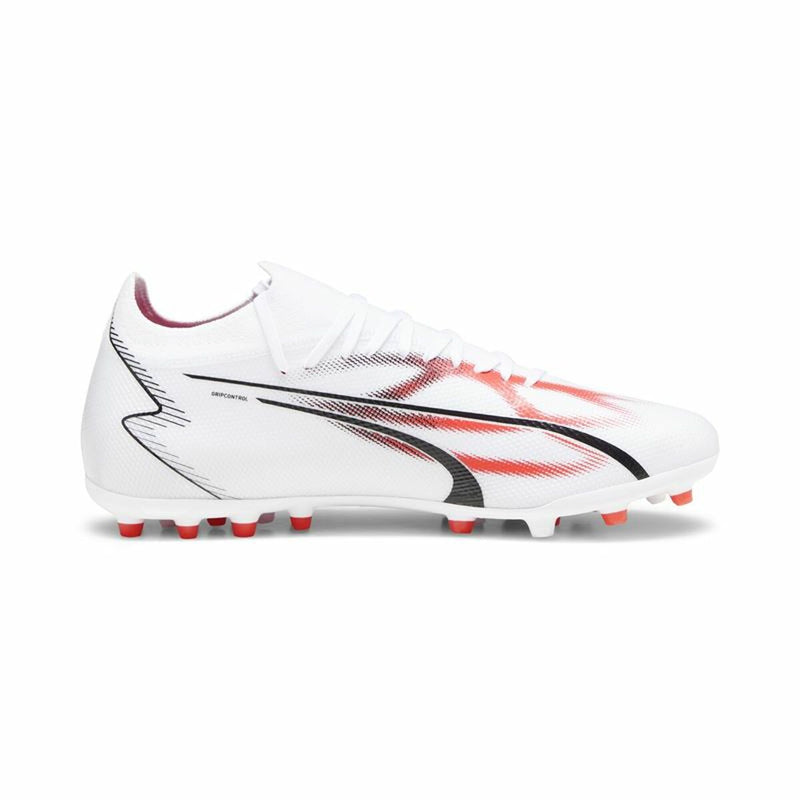 Chaussures de football Puma Ultra Match MG pour adulte, blanc