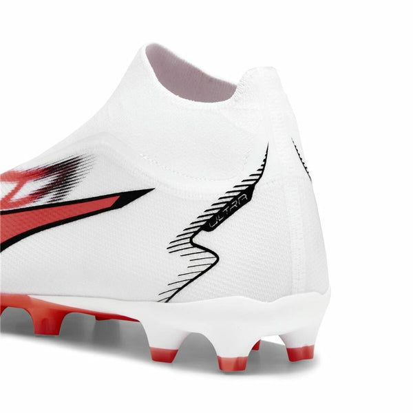 Botas de Fútbol para Adultos Puma Ultra Match+ Ll Fg/A  Blanco Rojo