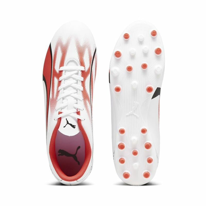 Botas de Fútbol para Adultos Puma Ultra Play MG Blanco Rojo