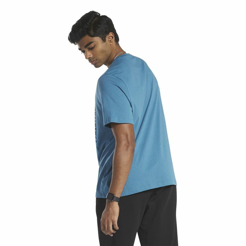 Camiseta de Manga Corta Hombre Reebok GS Rec Center Azul