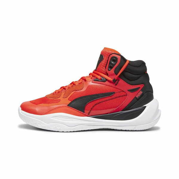 Zapatillas de Baloncesto para Adultos Puma Playmaker Pro Mid Rojo