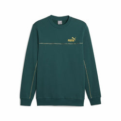 Sudadera sin Capucha Hombre Puma ESS+ Minimal Gold Cr Verde oscuro