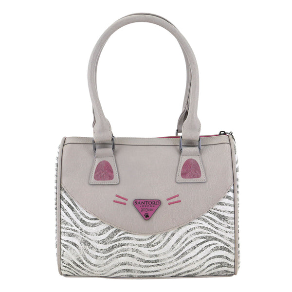 Bolso de Mano Gorjuss Ruby wild Gris (28 x 22 x 13 cm)