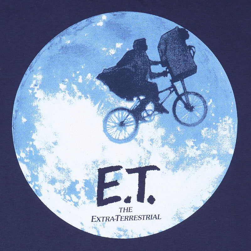 ET Moon Silhouette Bleu T-shirt unisexe à manches courtes