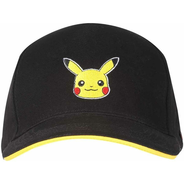 Casquette unisexe Pokémon Pikachu Badge 58 cm Noir Taille unique