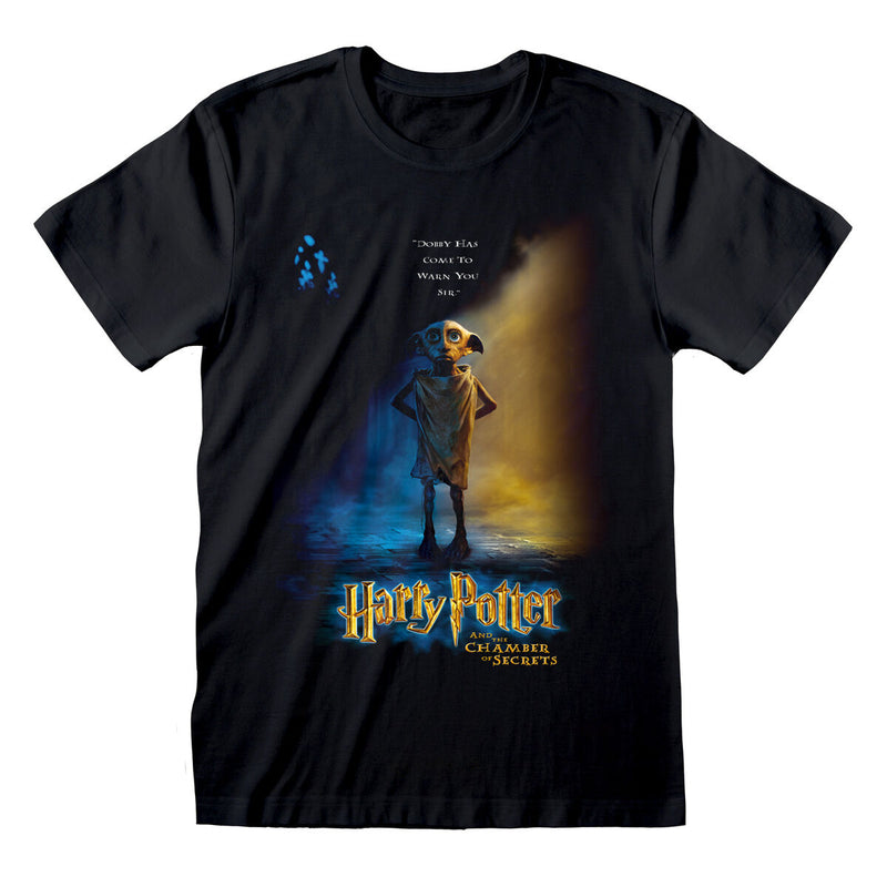 Harry Potter Dobby Affiche T-Shirt À Manches Courtes Noir Unisexe