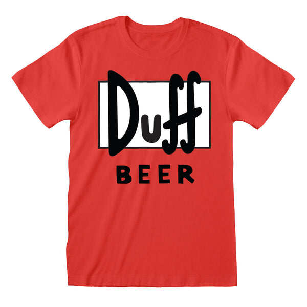 Les Simpsons Duff T-shirt unisexe à manches courtes