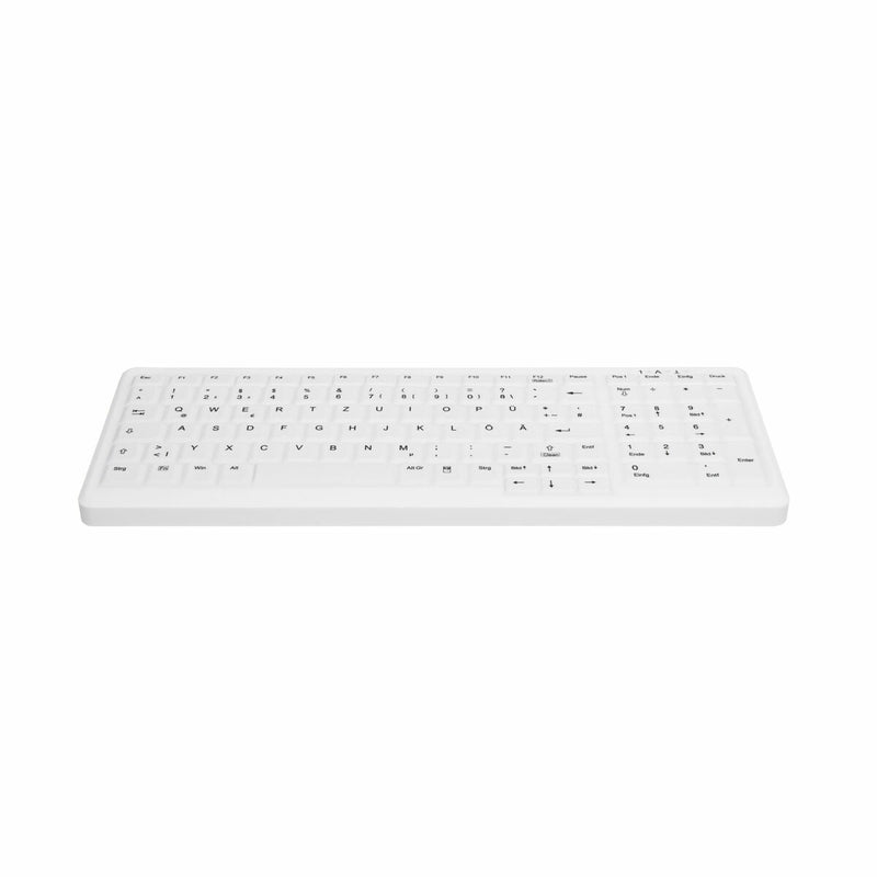 Teclado Cherry AK-C7000 Blanco Alemán QWERTZ (Reacondicionado B)