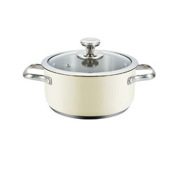 Cocotte Avec Couvercle Haeger PA-16H.005A Beige Ø 16 cm