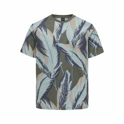 Camiseta de Manga Corta Hombre Only & Sons Onskobe Reg Banana Leaf Oliva